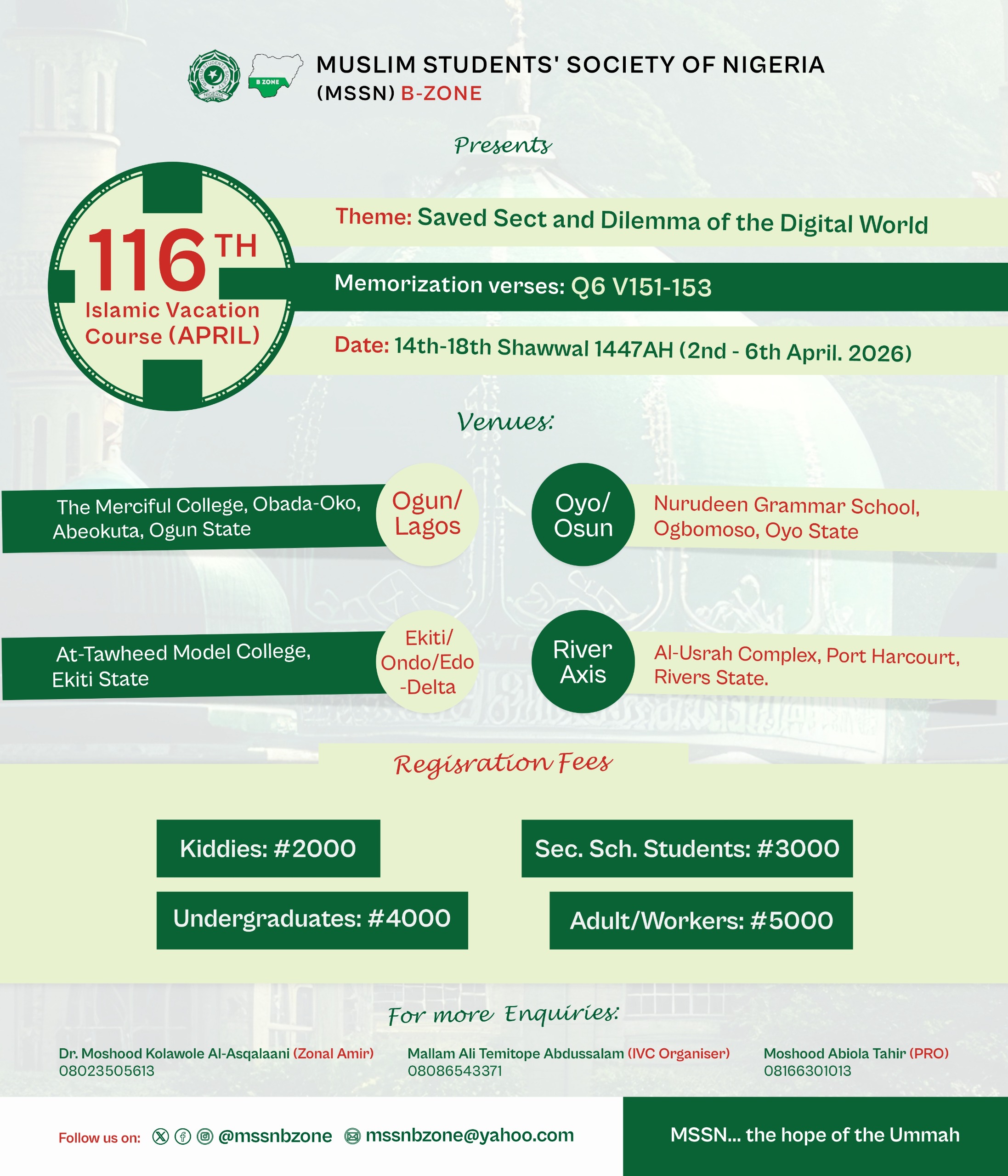 116th IVC (April)